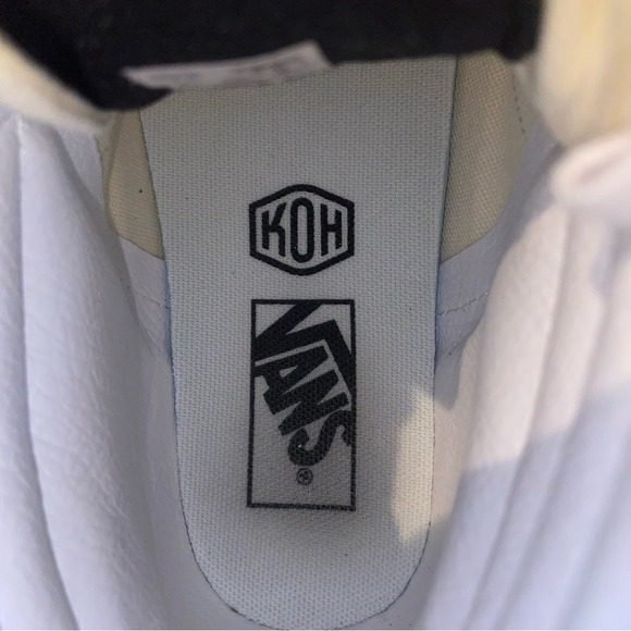 Vans Sk8-Hi Graphic Skate Shoes White Black Men 7 Women 8.5 - Picture 13 of 13